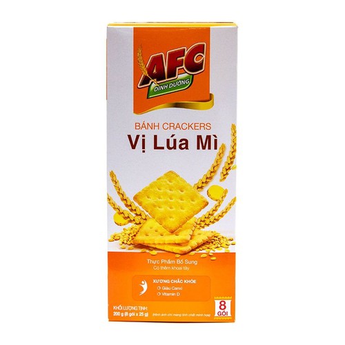 Bánh Qui Mặn AFC 200g (8 gói x 25g)