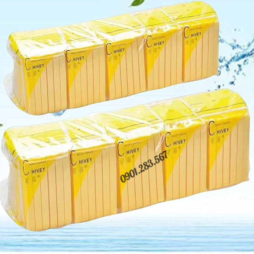[20 gói = 240 miếng] Bông bọt biển bông mút nở rửa mặt Chivey loại 1
