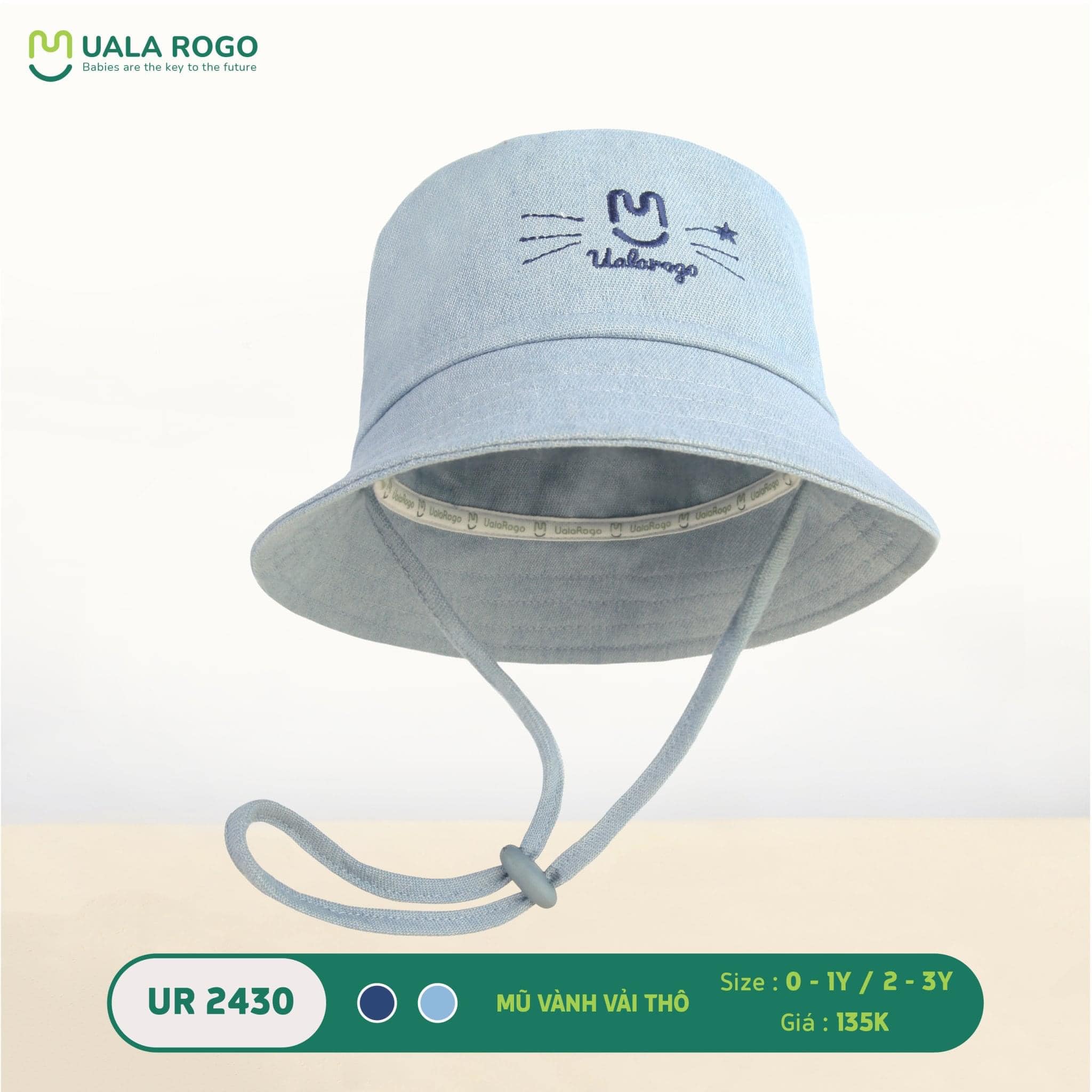 UR2430 - Mũ vành vải thô UalaRogo