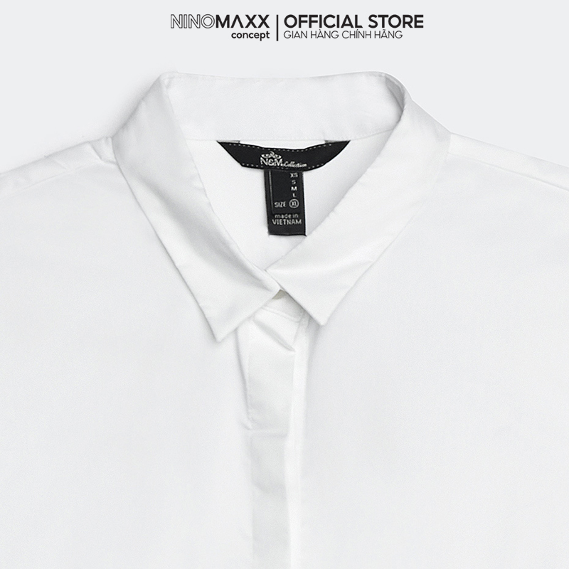 N&M Áo sơ mi Basic Nữ tay dài cotton 1801018