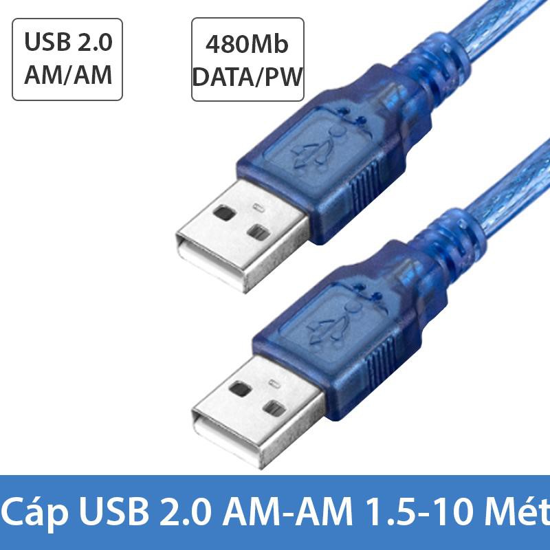 Cáp Usb 2 Đầu Đực 2.0 Dài 1.5M - Cáp Nối Dài Usb