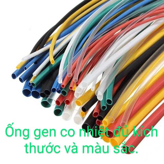 10 mét ống gen co nhiệt phi 3mm màu trắng.