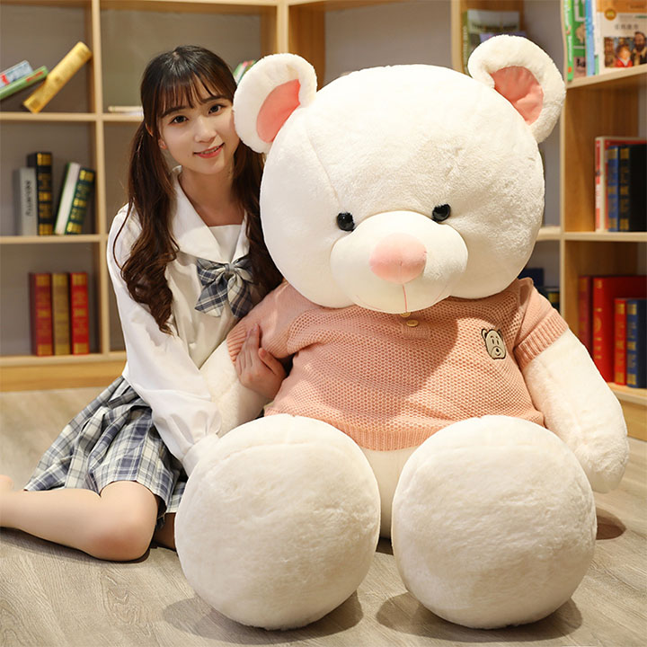 Gấu bông teddy áo len cực lớn siêu đẹp