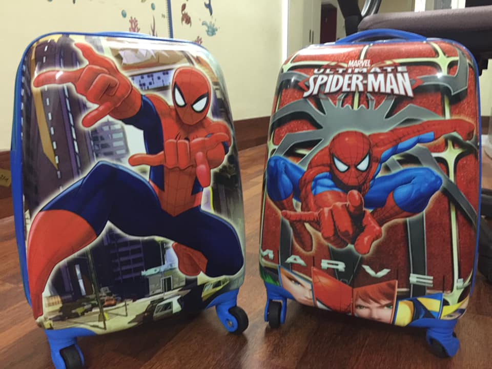 Vali kéo trẻ em in 2 mặt size 18 cho bé trai (nhiều mẫu)