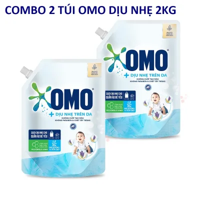 [HCM]COMBO 2 túi nước giặt OMO Diu nhe 2kg
