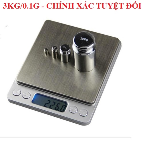 Cân điện tử cân tiểu ly Plasfrom độ chính xác cao 500gr/0.01G 1KG/0.1G 3KG/0.1G cân thực phẩm cân nhà bếp cân làm bánh