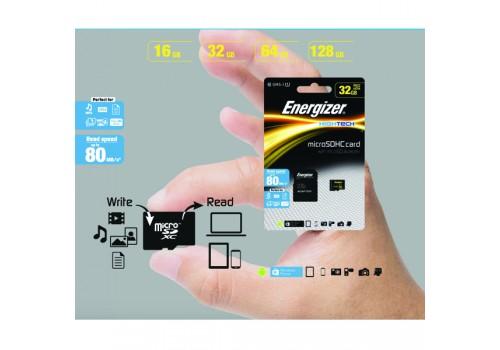 THẺ NHỚ MICRO SDHC 32GB ENERGIZER​​ CLASS10 UHS-I - 80​​MB/S