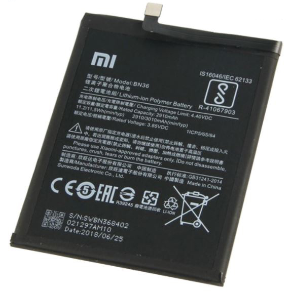 PIN XIAOMI BN36 / REDMI A2 / REDMI 6X / 3010MAH ( LOẠI 1 BẢO HÀNH 6 THÁNG )
