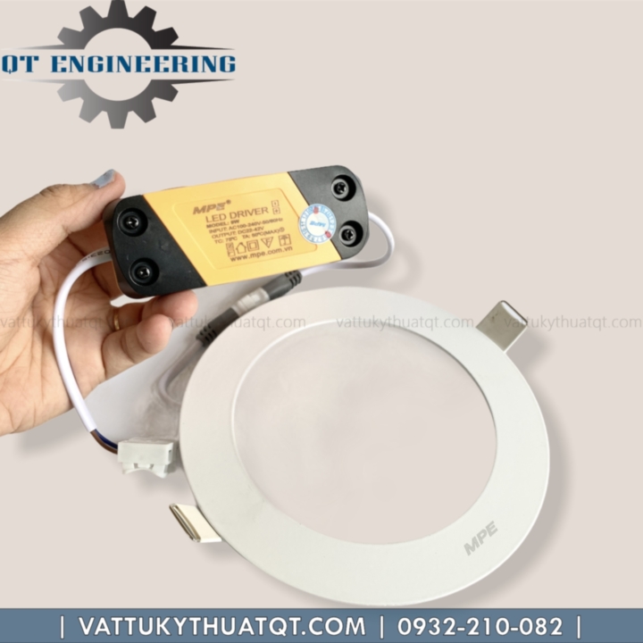 ĐÈN LED PANEL ÂM TRẦN TRÒN 9W MPE (RPL-9) | VATTUKYTHUATQT.COM