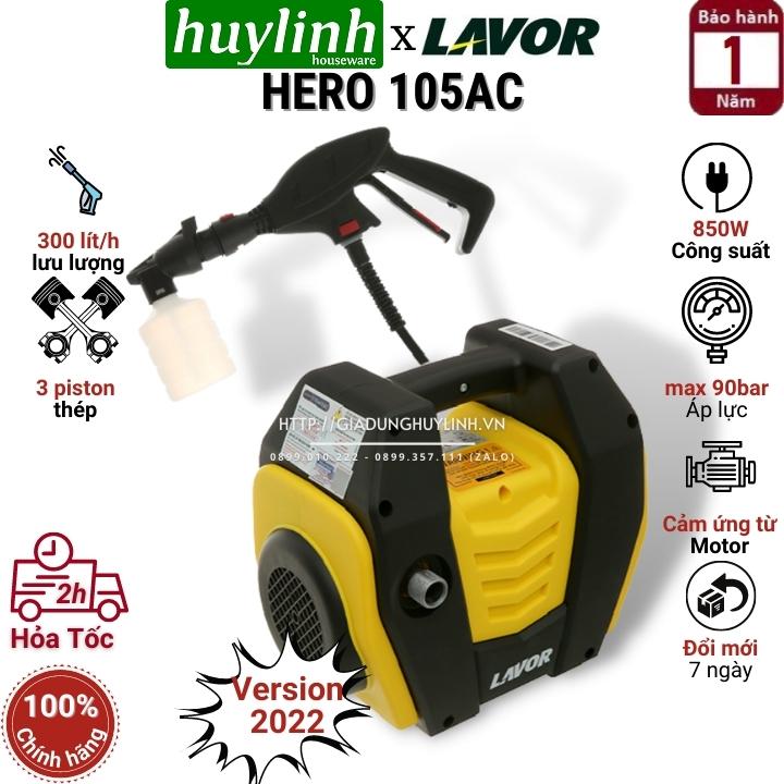 Máy xịt rửa xe cao áp lavor hero 105 ac - chính hãng