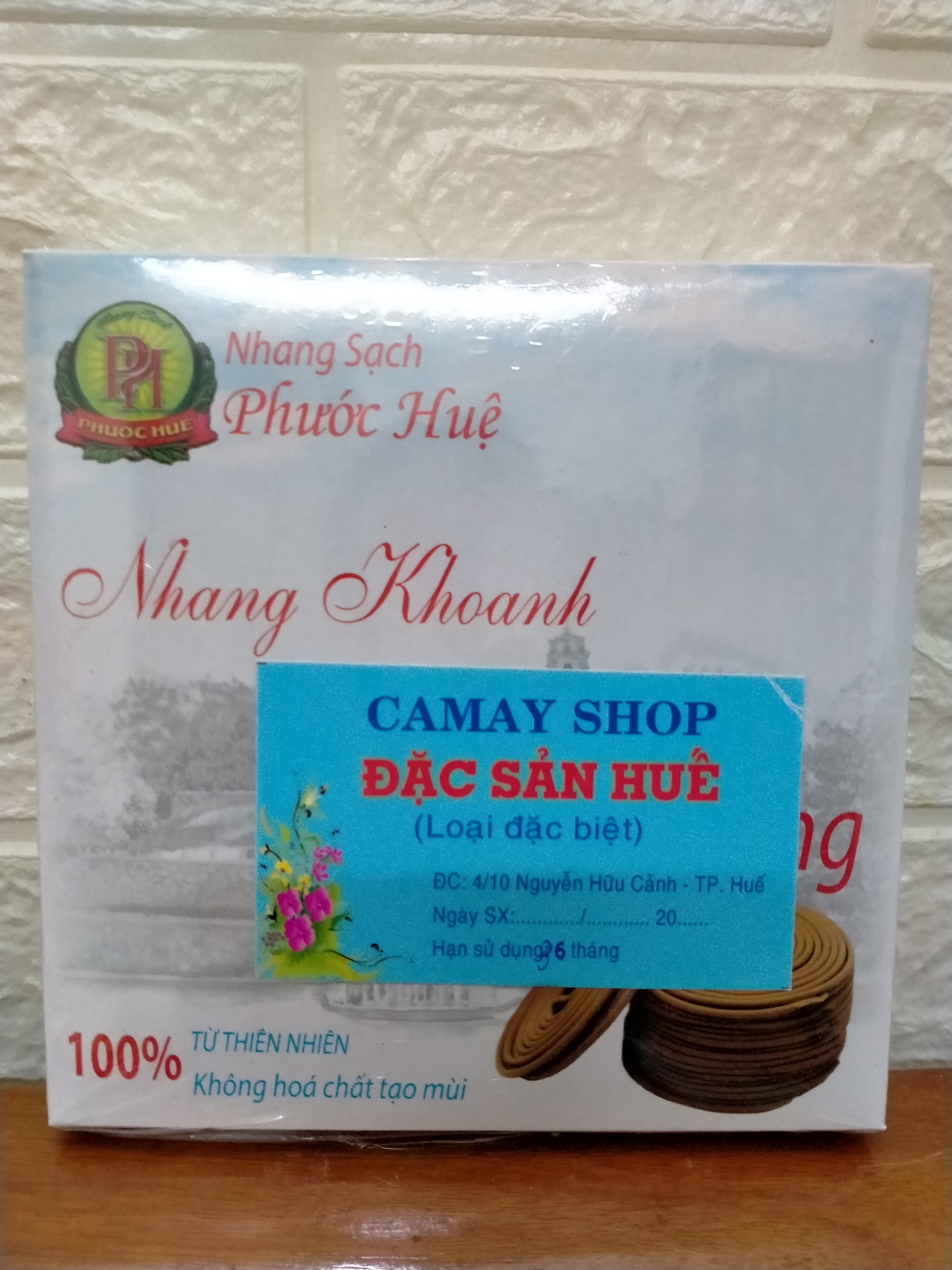 Nhang khoanh Phước Huệ ( 10 khoanh , tổng thời gian cháy 24h ) ĐẶC SẢN HUẾ