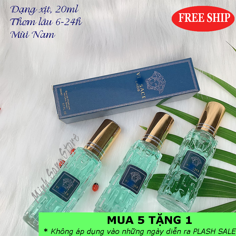 COMBO 2 NƯỚC HOA NAM VESACE EROS MINI 20ML LƯU 6-12H