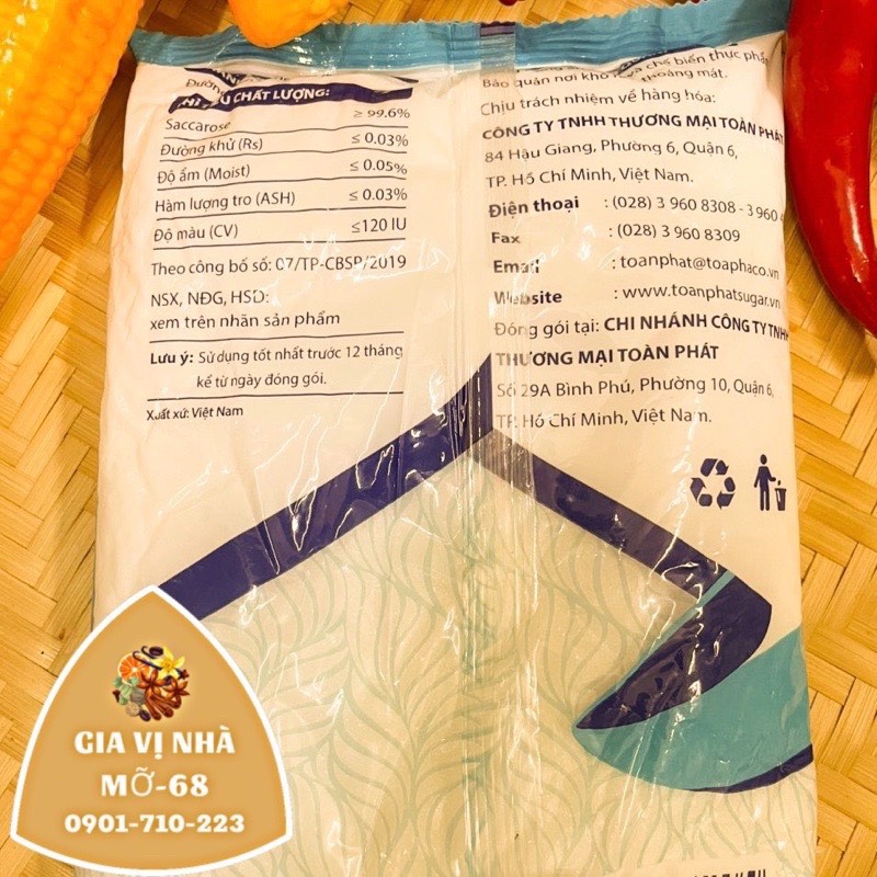 ĐƯỜNG TRẮNG TOÀN PHÁT -1KG