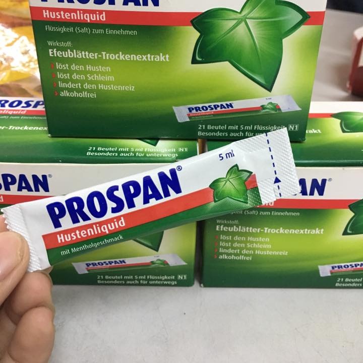 DẠNG GÓI - Siro Ho Prospan Đức Dùng Cho Bé Từ 6 Tuổi