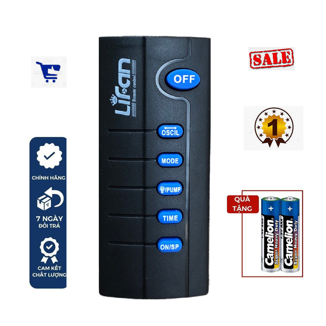 Remote điều khiển quạt Lifan midea hàng mới chính hãng - Đầu bấm từ xa quạt midea - Bảo hành đổi trả, tặng pin