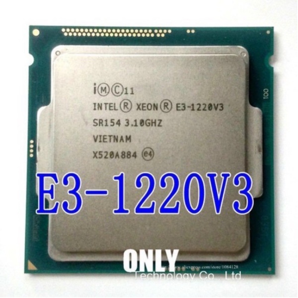 Bộ Xử Lý CPU Xeon E3 1220 V3 3.1GHz 8MB 4 Core SR154 LGA 1150, E3-1220V3 tặng kèm keo tản nhiệt