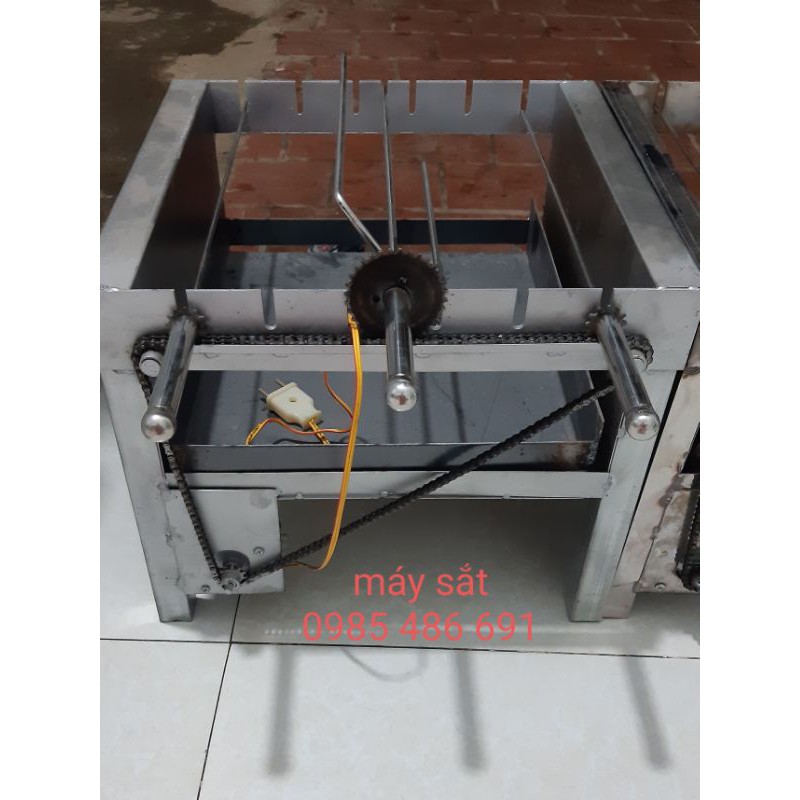 Máy nướng thịt, chả quay tự động 6 xiên