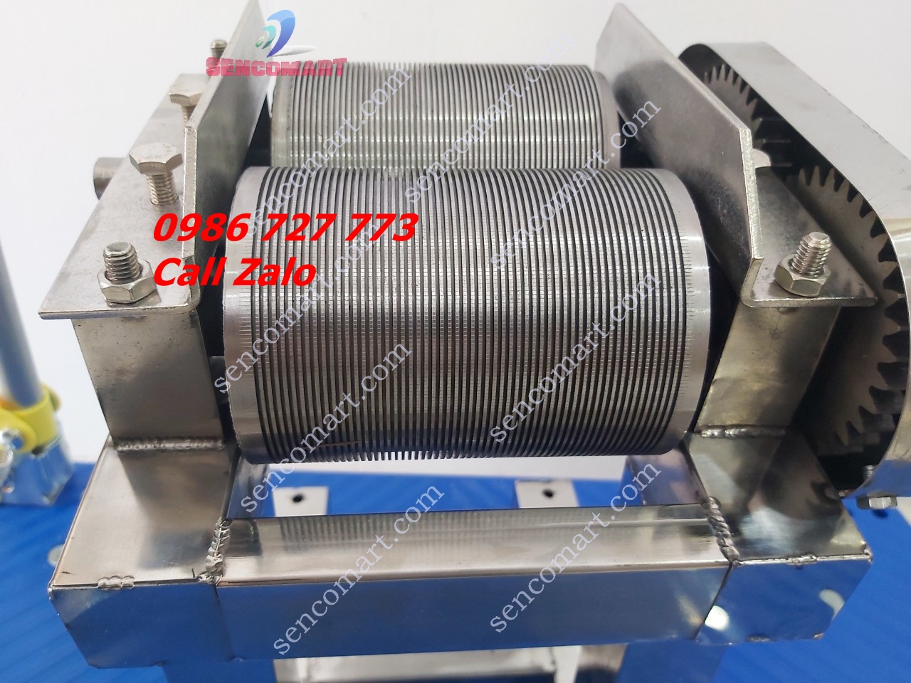 Máy thái bì heo, máy thái da heo bằng inox