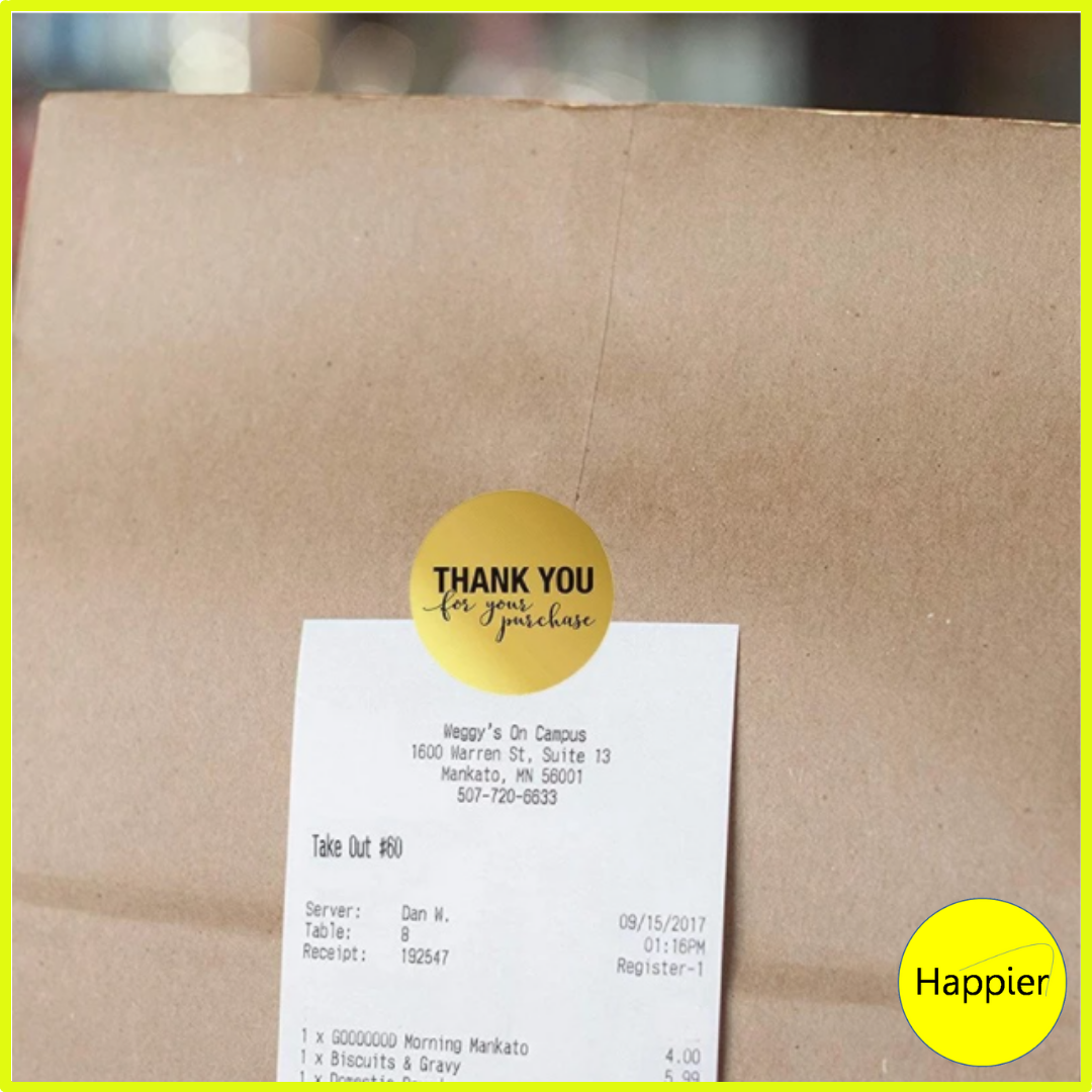 [HCM]Tem Dán Thank You 1 Cuộn 500 Miếng