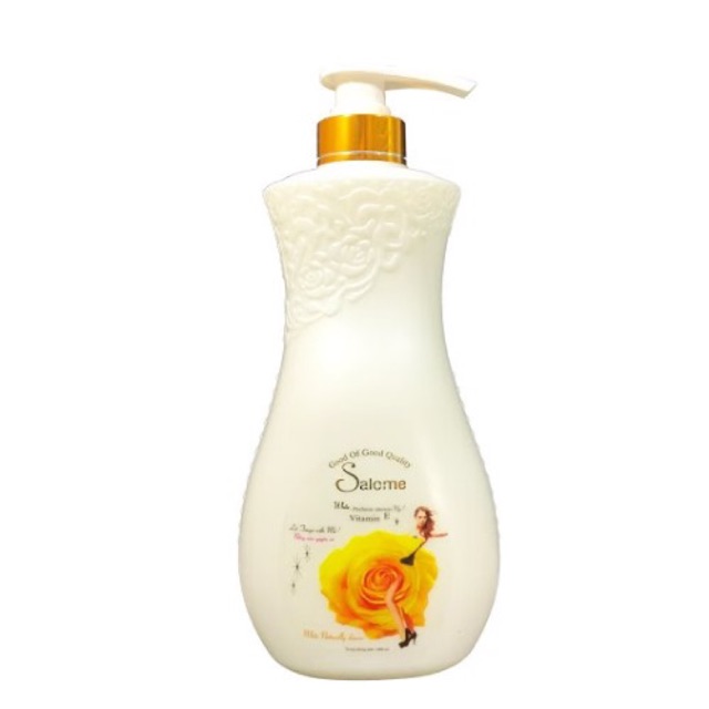 Combo 2 chai sữa tắm thơm trắng da Salome 1000ml _ Vàng