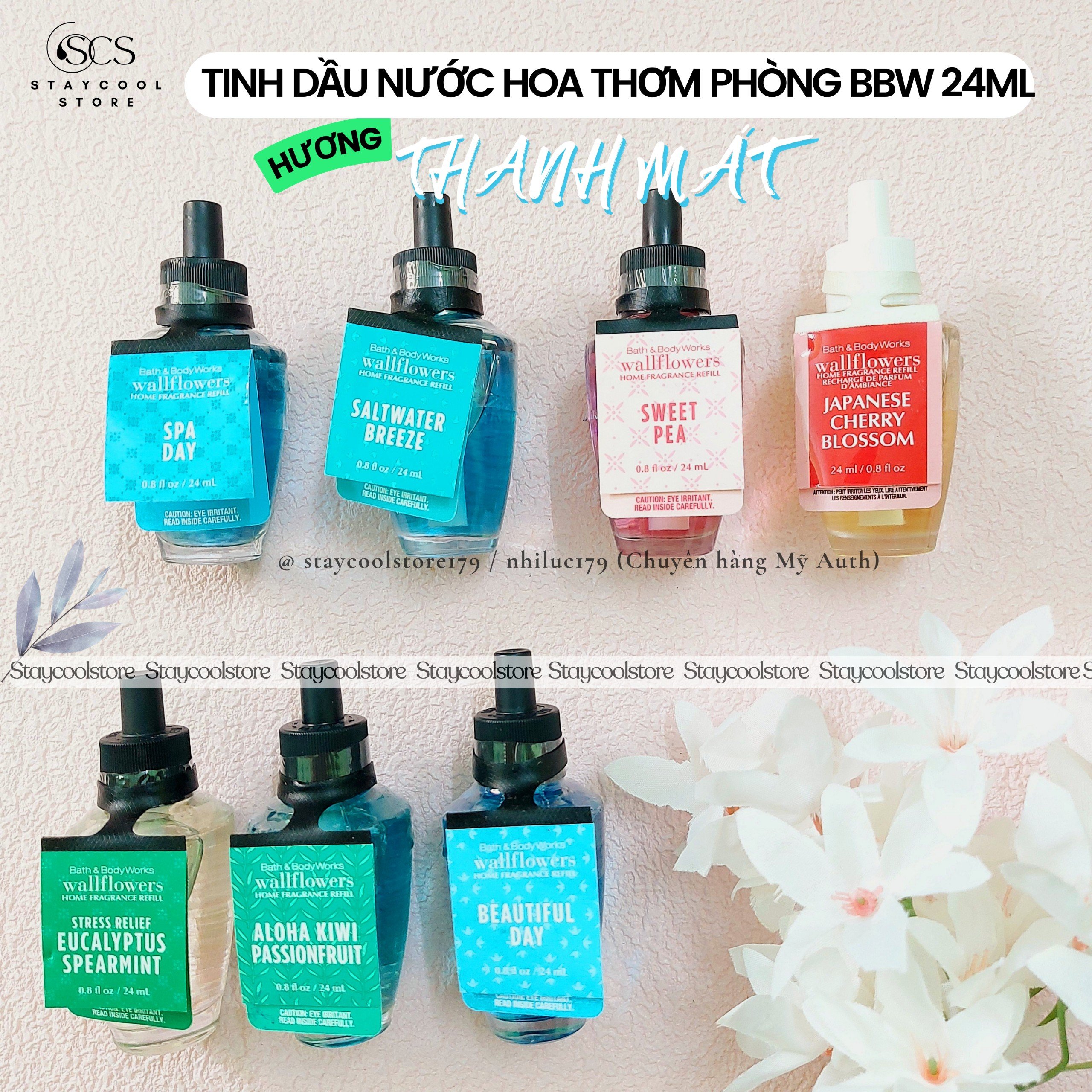 [Bill Mỹ- Đủ Mùi] Tinh dầu xông thơm phòng Bath & Body Works 24ml