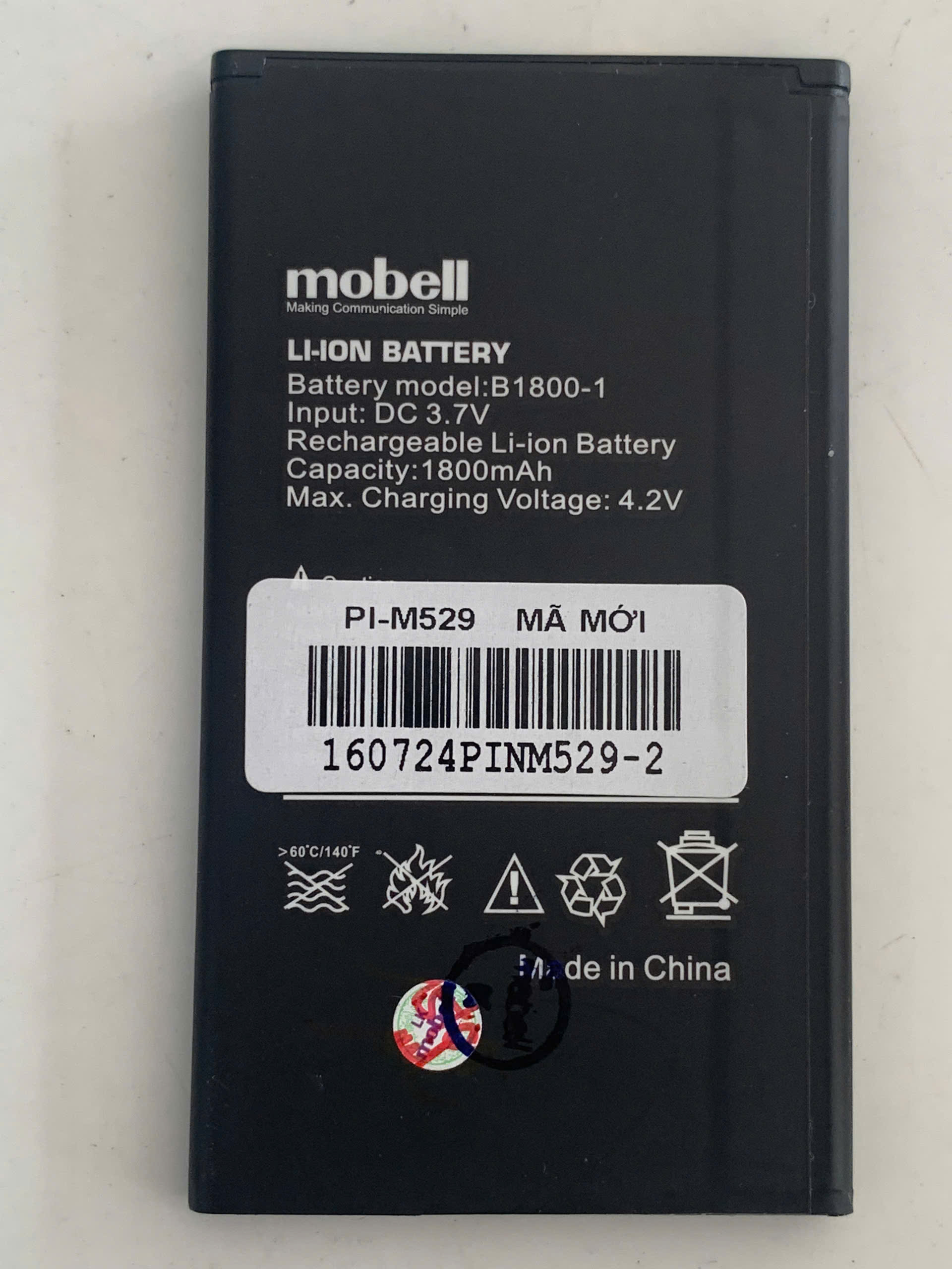 Pin Mobell M529 Cính Hãng ( CÓ 2 DÒNG )