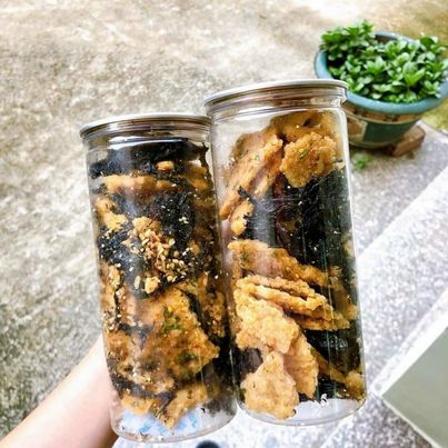 Cơm cháy mix rong biển lon pet 250g