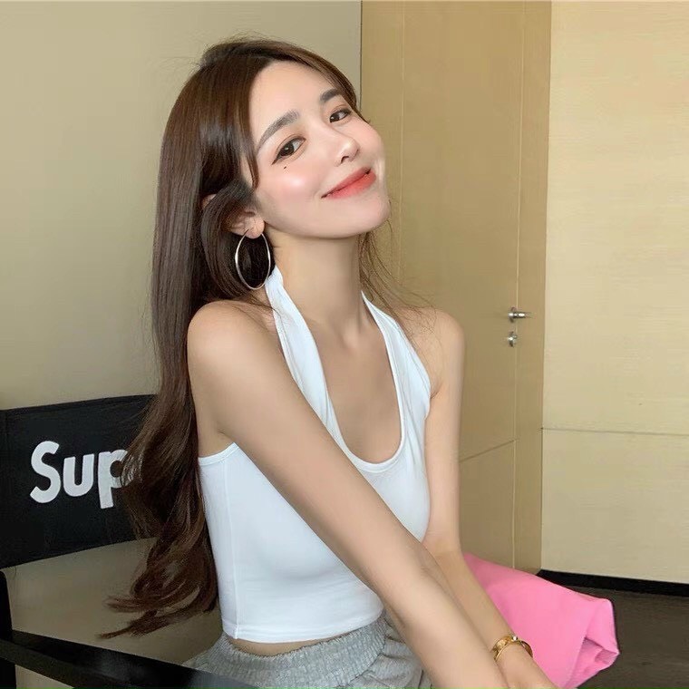 Áo thun cổ yếm hở lưng sexy siêu cá tính
