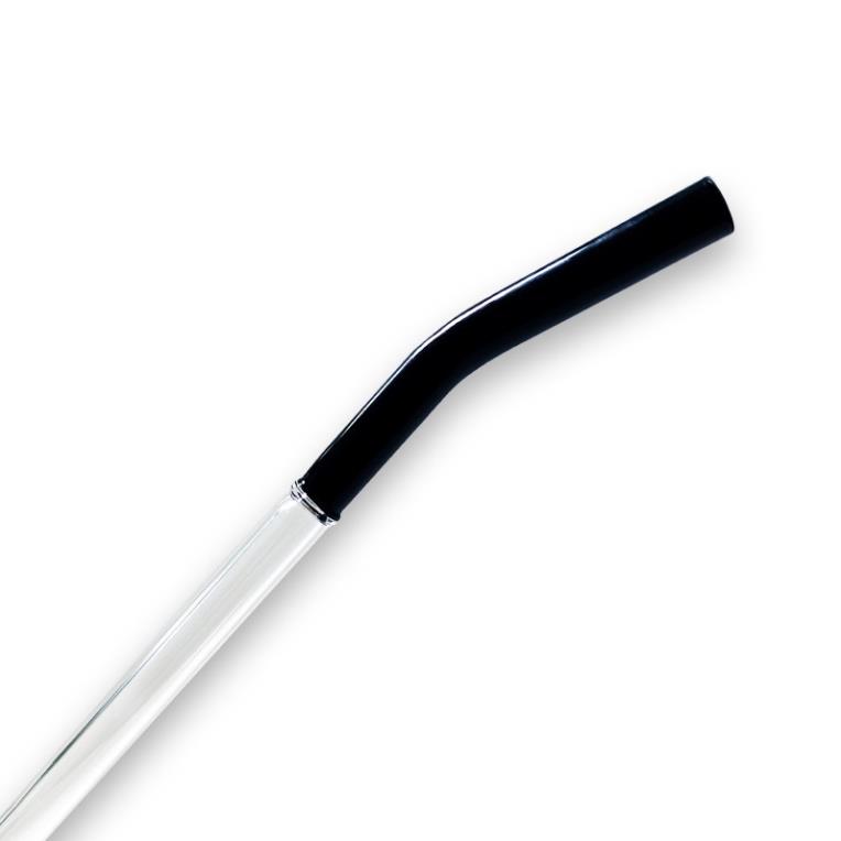 Ống hút thuỷ tinh 2 màu 20cm