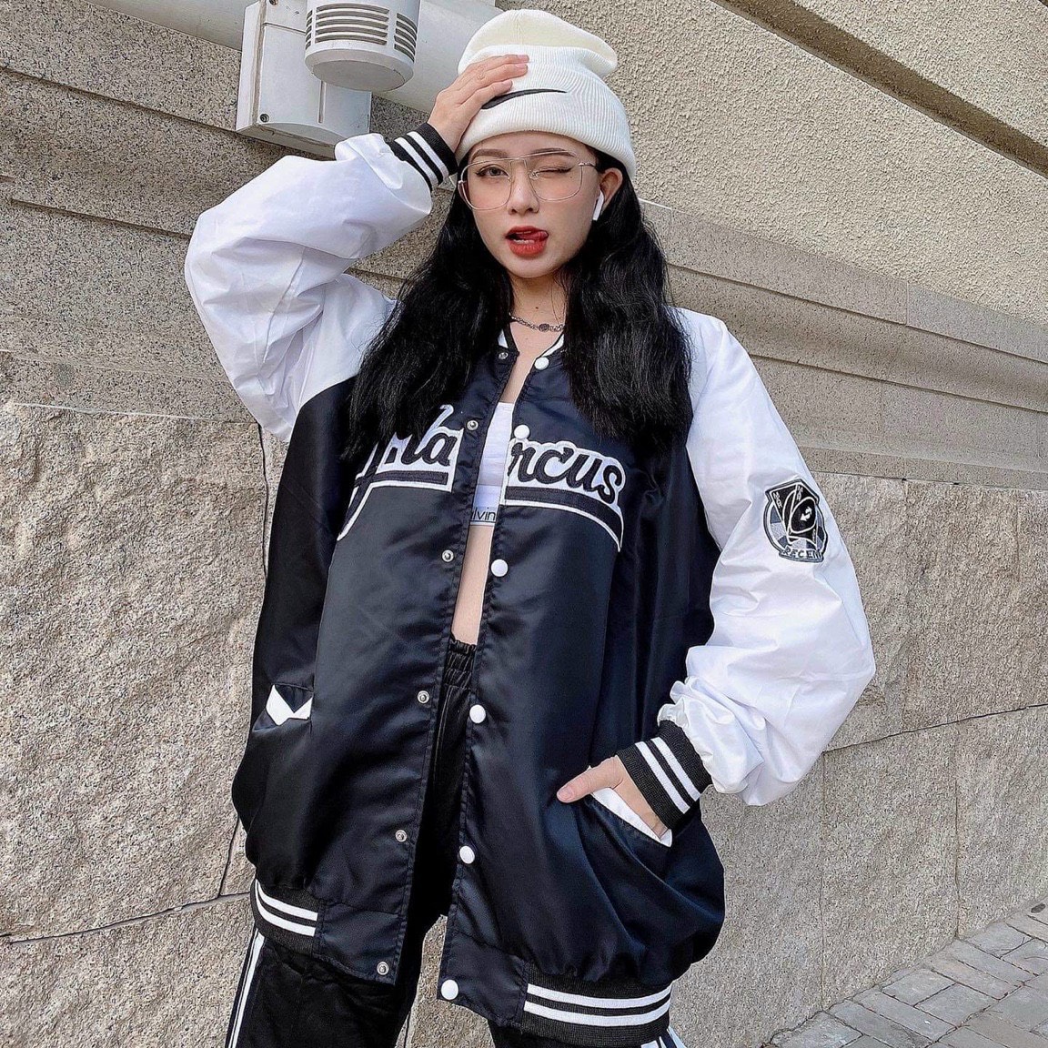 [Hoàn Tiền 15%] Áo Khoác dù BOMBER Jacket Marcus Unisex Nam Nữ Chất Dày Dặn