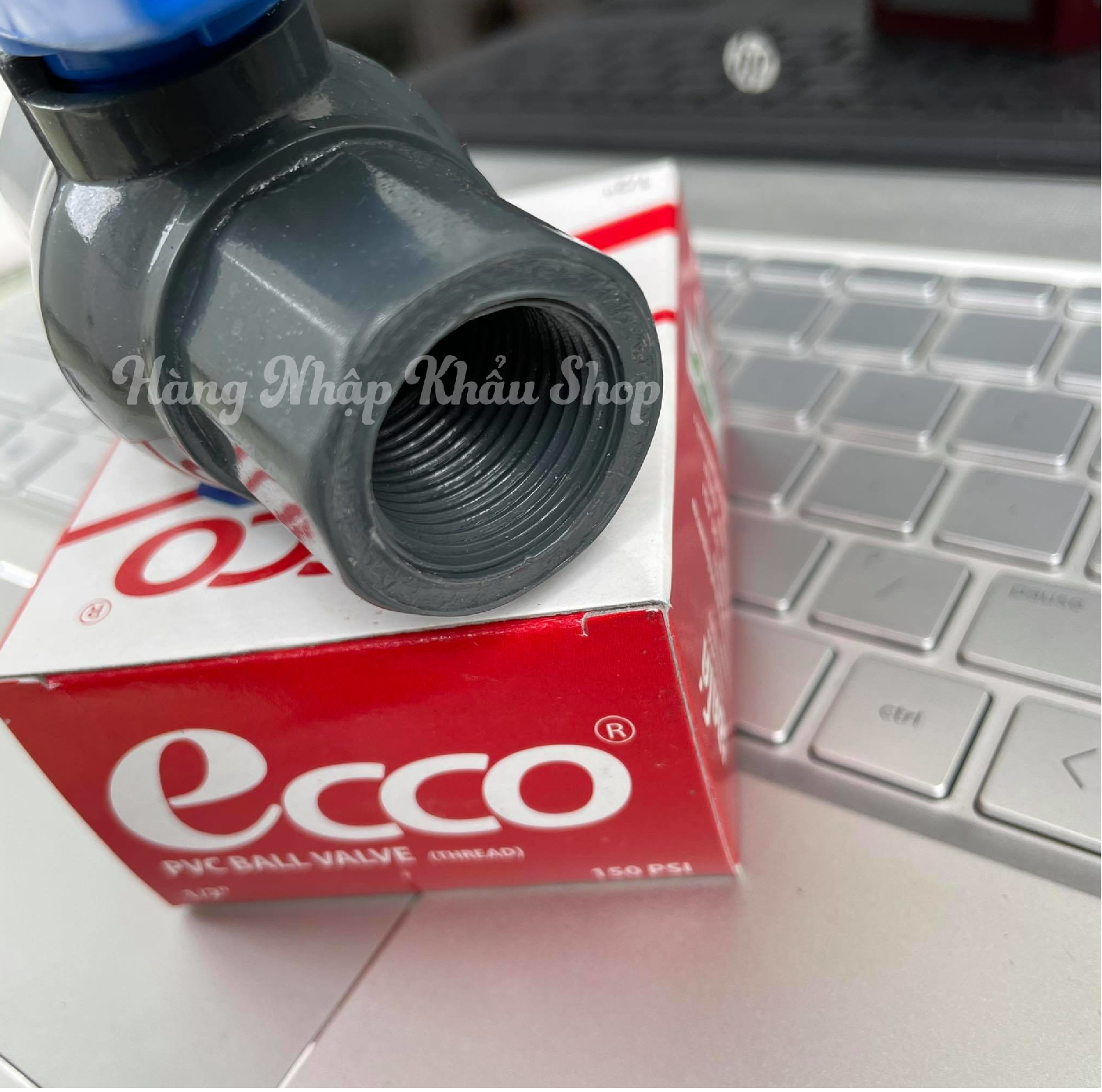 Van khóa nước 2 đầu ren trong phi 21 ECCO nhập khẩu từ Thái Lan