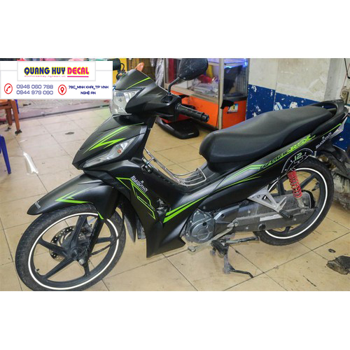 Tem trùm wave rsx đen chỉ xanh lá đồng hồ - Độ dán team trùm decal xe máy wave rsx đen chỉ xanh lá đồng hồ - Team trùm decal xe máy wave rẻ đẹp và chất