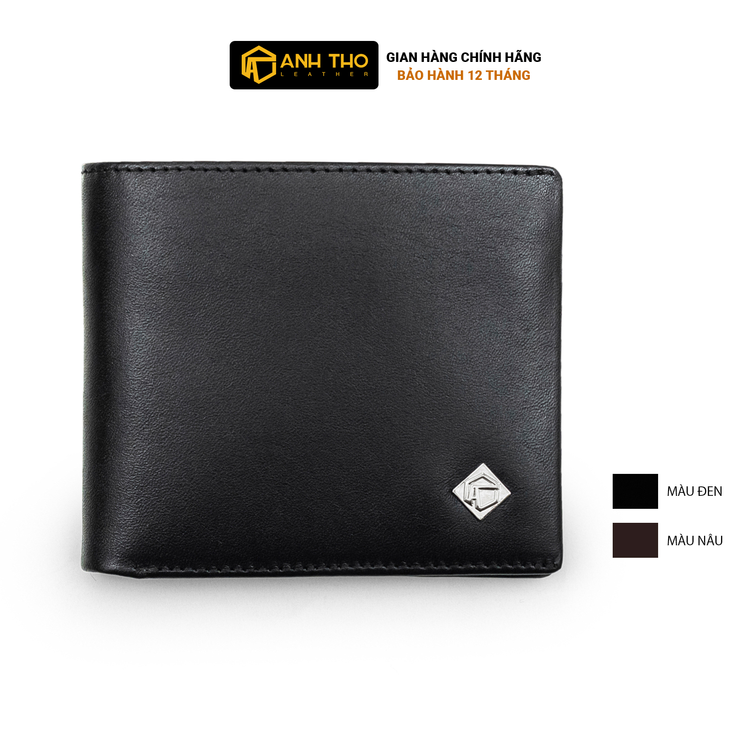 Ví ngang da bò EMO | Anh Tho Leather | MNSW-01