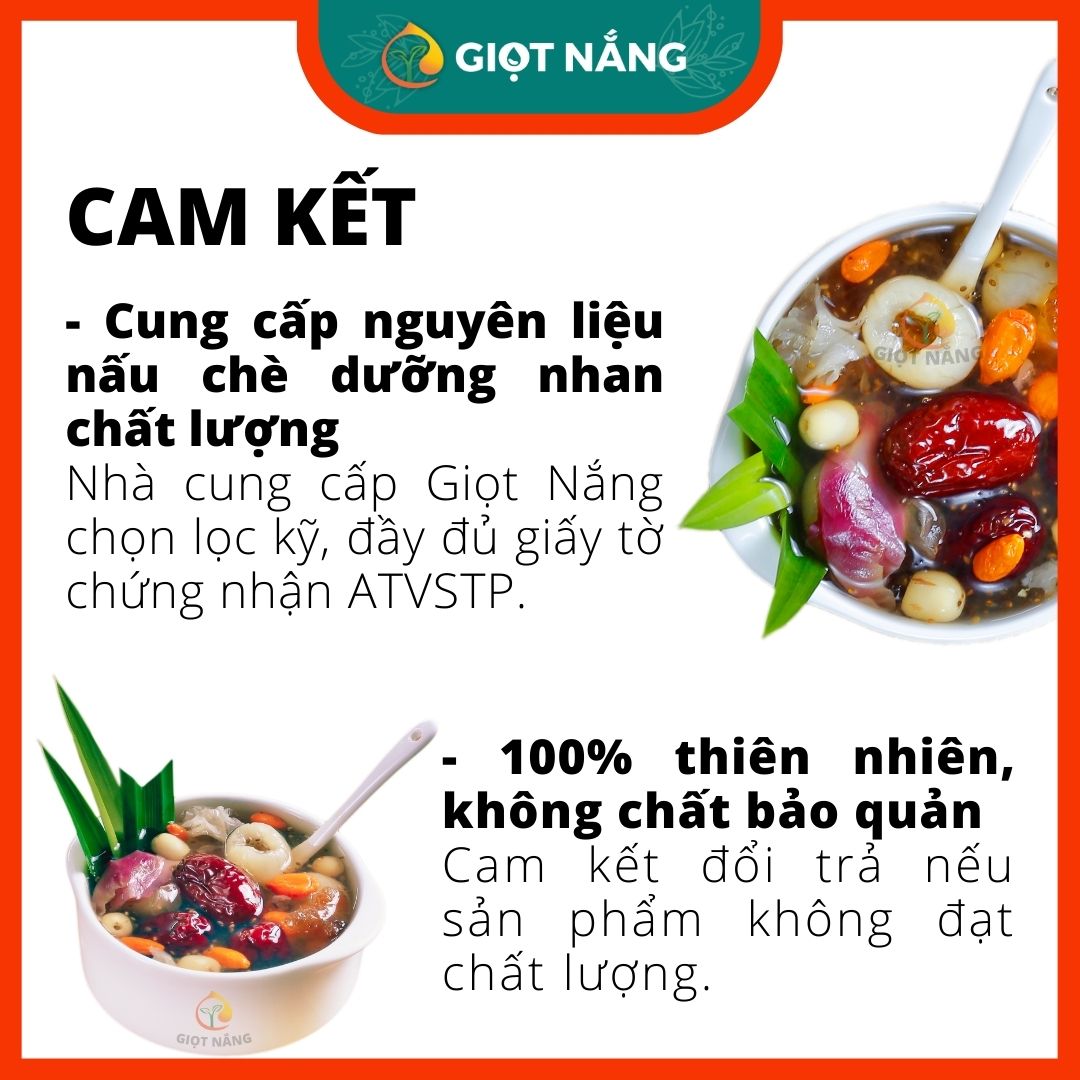 Set nguyên liệu nấu chè dưỡng nhan tuyết yến 25 30 chén đồ ăn healthy làm đẹp giảm cân từ Nông Sản Sạch Giọt Nắng