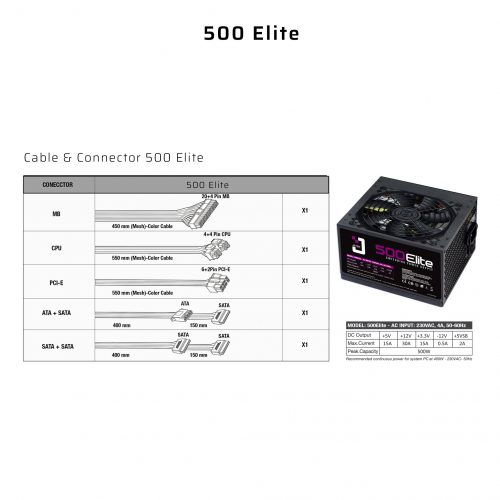 Power Bank jedk 500W model 500 Elite V2-authentic
