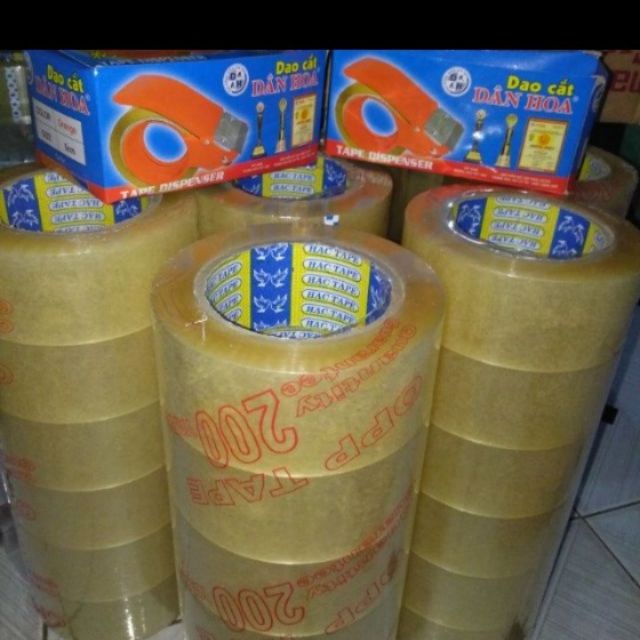 Cuộn Băng Keo Trong Dán Đóng Thùng 200yard