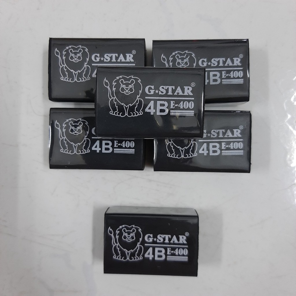 Hộp 30 cục gôm (tẩy) màu đen E300/E400 G-star (30 viên/hộp)