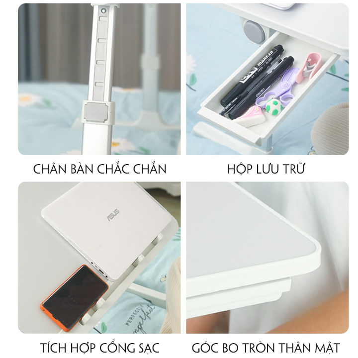Bàn học ngồi giường thông minh