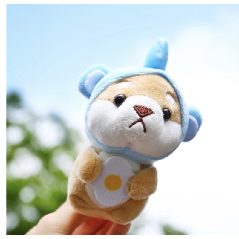 MÓC KHOÁ BÔNG - CHÓ SHIBA ĐỘI NÓN