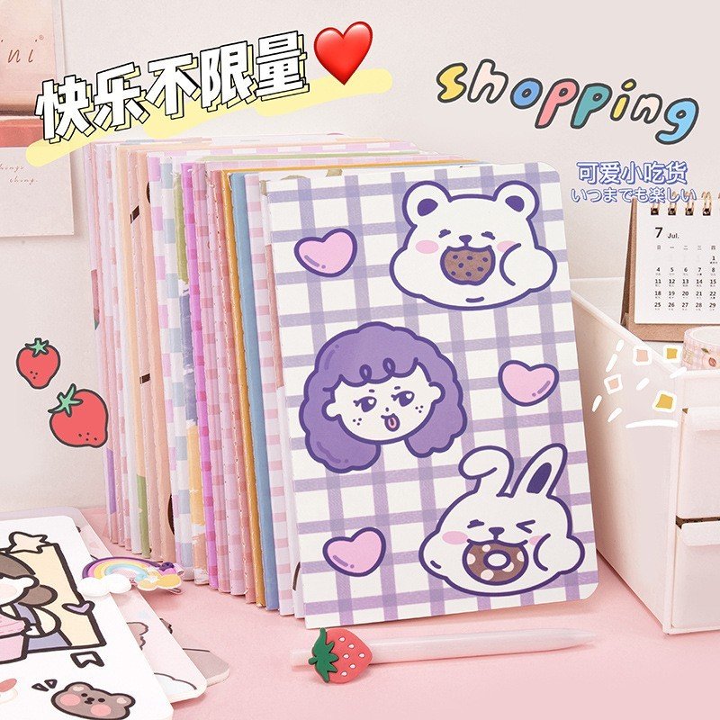 Sổ Bìa Khâu A5 Mỏng Hình Dễ thương