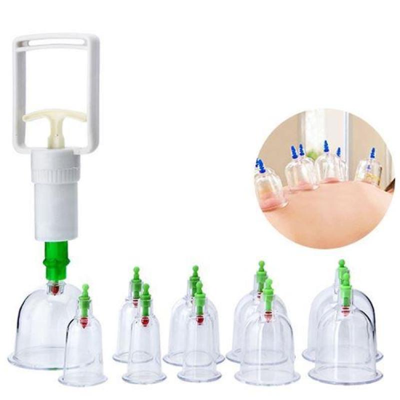Giác hơi chân không, bộ giác hơi, bộ giác hơi không dùng lửa 12 ống cao cấp - giải độc cơ thể, an toàn, tiện dụng