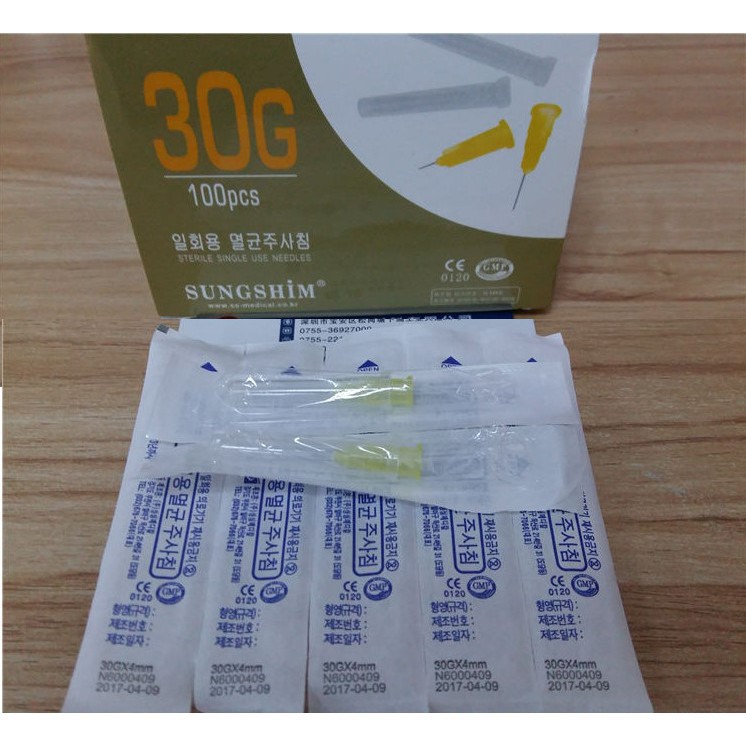 Đầu kim tiêm nano 30g- 4mm - 13mm -25mm / đầu kim nano tiêm dưỡng chất 30g / tiêm tinh chất