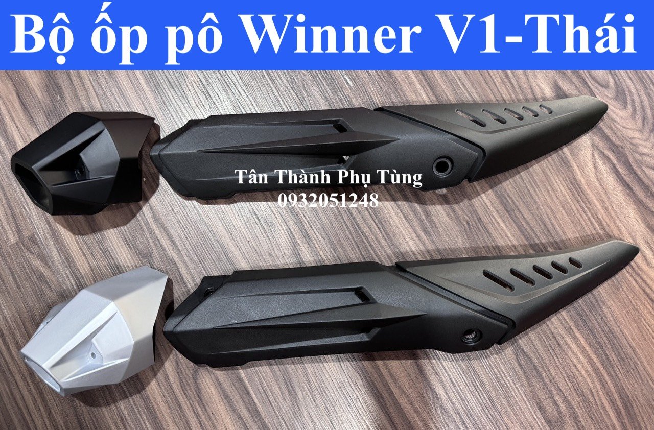 Ốp pô/ Che pô Winner V1 kiểu Thái ( Ốp pô + đít pô) Tân Thành PT