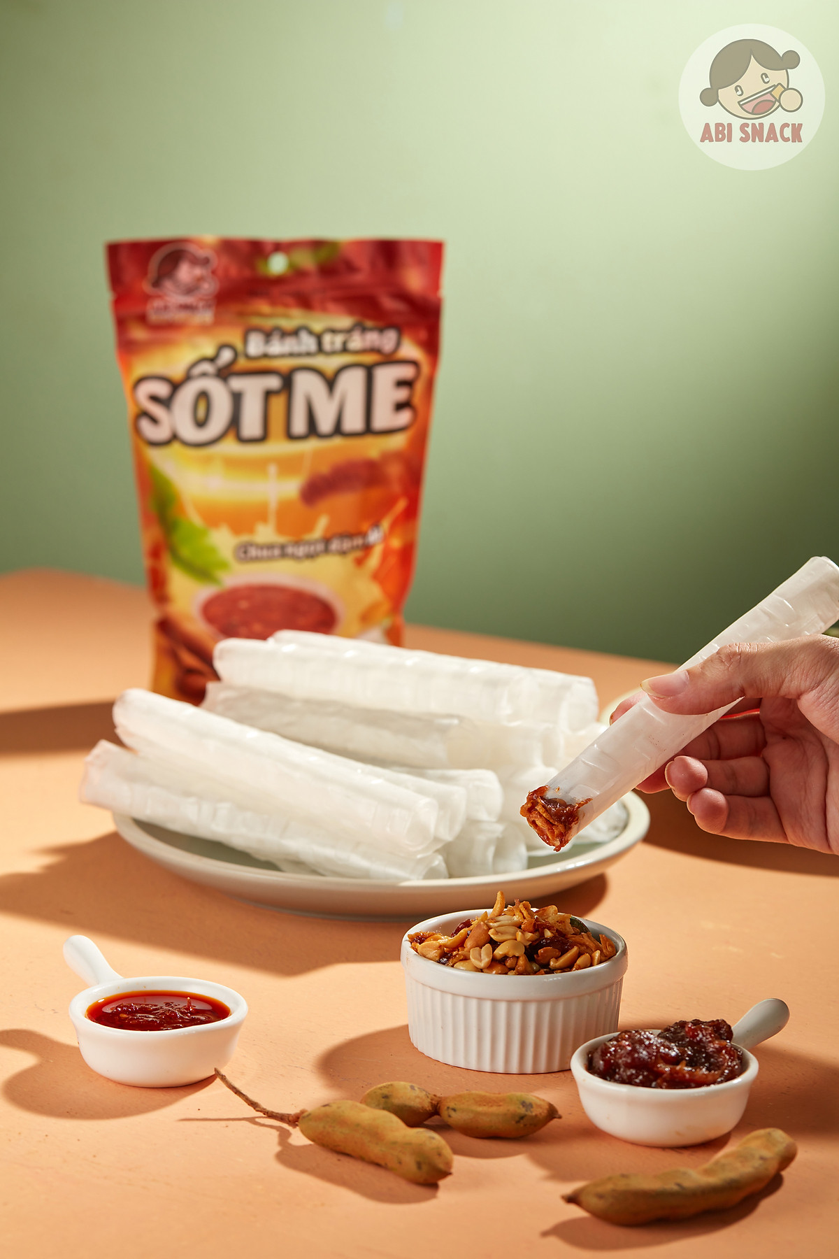 Abi Snack Bánh Tráng Sốt Me