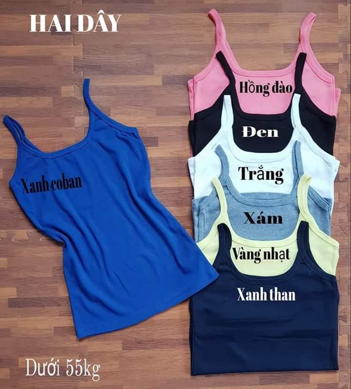 [HCM]Áo thun 2 dâyáo thun nữ fom dưới 55kg