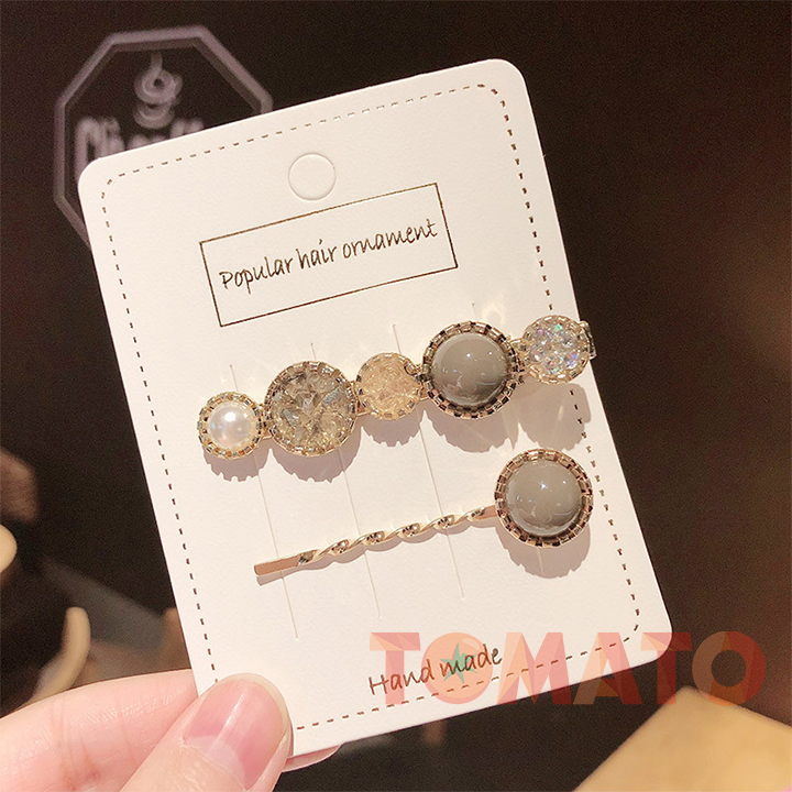 Kẹp Tóc Đính Đá Sang Chảnh Phong Cách Hàn Quốc - 158