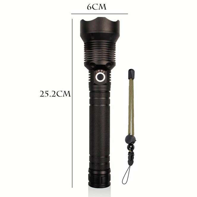 Đèn pin Siêu Sáng XHP70 pin Trâu cáp Type-C ( chuẩn loại 1 )