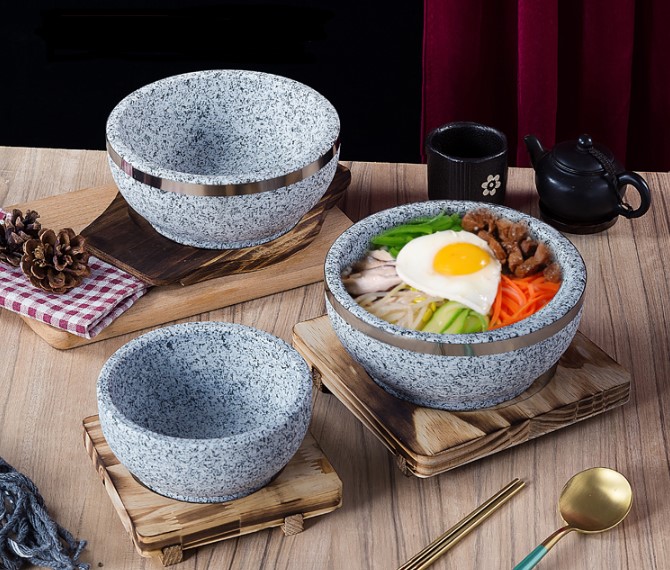 Bát Đá- thố đá giữ nhiệt size 20cm (kèm đế)