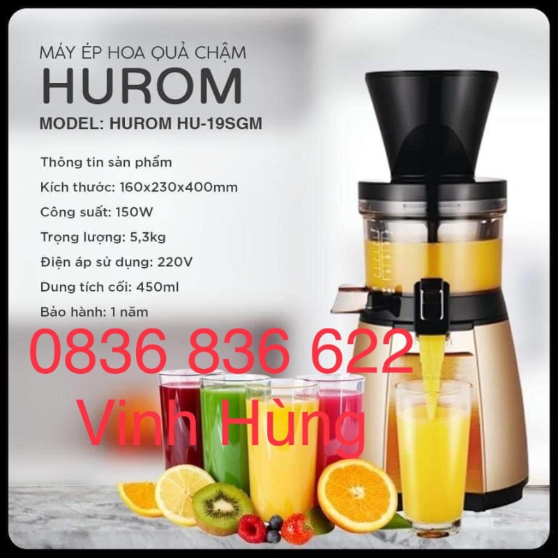 Bảng giá Máy ép chậm, máy ép trái cây Hurom HU-19SGM cao cấp Điện máy Pico