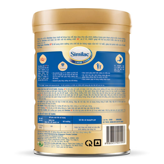 Sữa Bột Similac IQ HMO số 3 900g